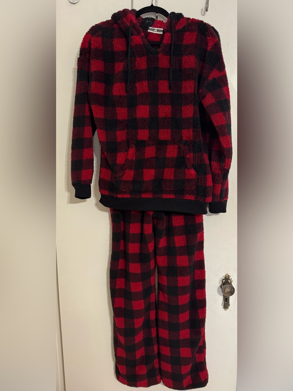 Red, Burgundy and Black Buffalo Plaid Pajama/lounge Set Size XS